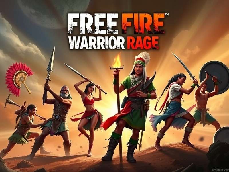 Free Fire Warrior Rage character lineup featuring Indian heroes and legends